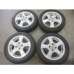 VIOLENTO アルミ ホイール 14インチ 14X4.5J +43 4H PCD100・2023年製 155/65R14 NEWNO タイヤ付 4本 軽 イボ有り