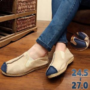 人気急上昇 エスパドリーユ ローファー 麻靴 メンズ