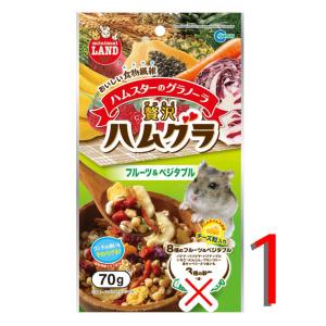 マルカン ハムスターのグラノーラ 贅沢ハムグラ フルーツ＆ベジタブル 70g 小動物 フード おやつ ハムスター リス デグー モモンガ ML-55｜r-st