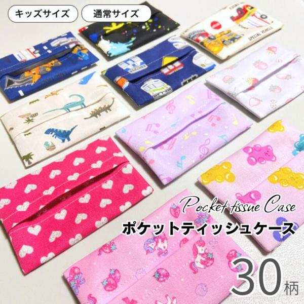 ポケットティッシュケース 子供用 柄 キッズサイズ 通常サイズ 洗える 男の子 女の子 ベビー キッ...