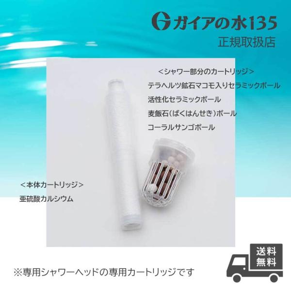ガイアの水135 浄水シャワー用専用交換カートリッジ 正規代理店 ビビアンクラブウォーター