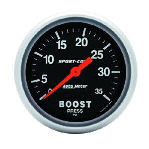 Auto Meter 3404 Sport-Comp 機械式ブーストゲージ 2.65インチ