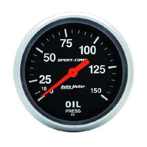 Auto Meter 3423 Sport-Comp 機械式油圧ゲージ 2.65インチ