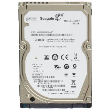 SEAGATE 160 GB 7200rpm SATA2 16 MB 2.5-Inch Notebo...