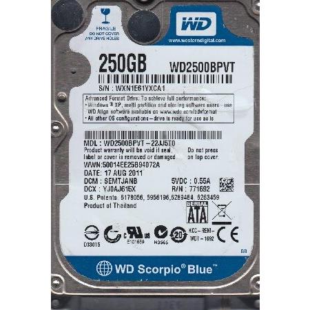 wd2500bpvt - 22jj5t0 WesternデジタルWesternデジタル250 GB ...