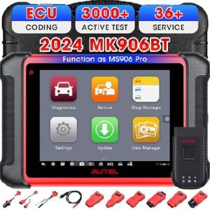 2024 Autel MaxiCOM MK906BT OBDI OBD2 Scanner: Same as MaxiSys MS906BT MS906 Pro MK906 Pro, Auto Diagnostic Scan Tool for All Cars w/ECU Coding, Bi-Dir｜r-store-re