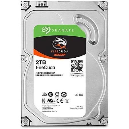 Seagate 2 TB FireCudaゲーミングSSHD 3.5インチ内蔵ソリッドステートハイブ...