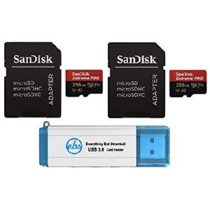 SanDisk 256GB MicroSDXC Extreme Pro Memory Card (2 Pack) Works with GoPro Hero8 Black, Max 360 Action Cam U3 V30 4K A2 Class 10 (SDSQXCZ-256G-GN6MA) B