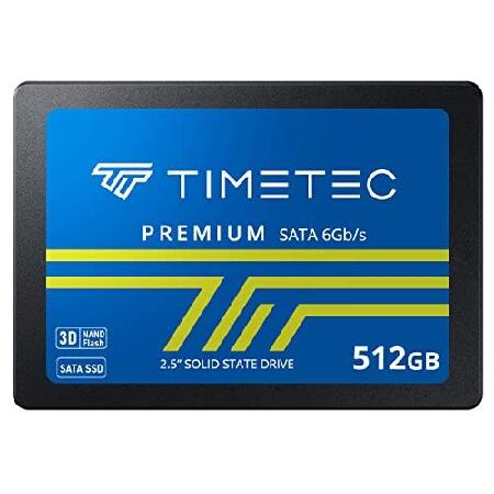 Timetec 512GB SSD 3D NAND QLC SATA III 6Gb/s 2.5イン...