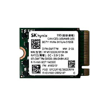 SKHynix BC711 512GB NVMe PCIe M.2 2230 30mm ソリッドステ...