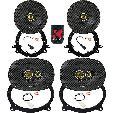 KICKER Speakers 6X9 ＆ 6.5 inch for Toyota Tacoma 2...
