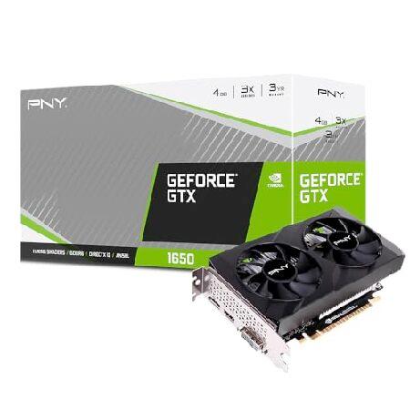 PNY GeForce(TM) GTX 1650 4GB GDDR6 VERTO(TM) デュアルフ...