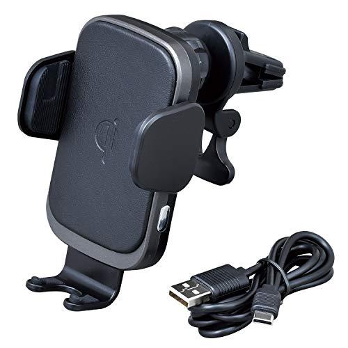 セイワ(SEIWA) 車内用品 Qi ワイヤレス充電器 ホルダー iPhone スマートフォン ブラ...