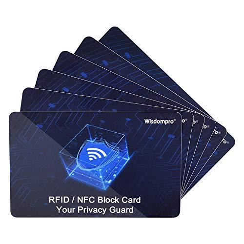 Wisdompro スキミング防止カード 6枚入 RFID/NFCブロック 電波遮断 電子マネー/ス...