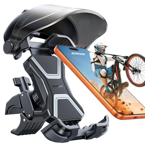JOYROOM バイク スマホホルダー 2026新登場 サンバイザー付き 自転車 スマホホルダー 日...