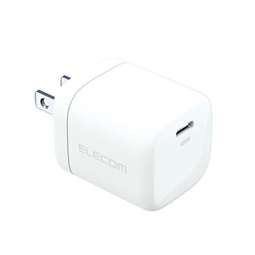 エレコム(ELECOM) USB PD対応 充電器 45W Type-C×1 小型 軽量 折りたたみ...