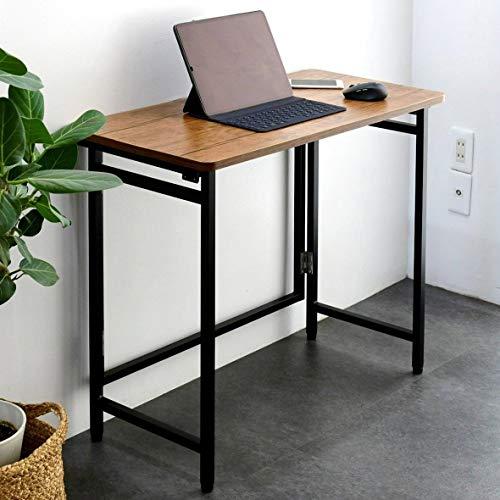 山善(YAMAZEN) 折りたたみデスク 幅80×奥行40×高さ70cm コンパクト 傷・汚れ・水分...