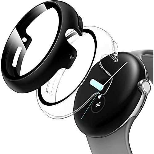 Google Pixel Watch 2/Pixel Watch 1 用 ケース 保護 ガラスフィル...
