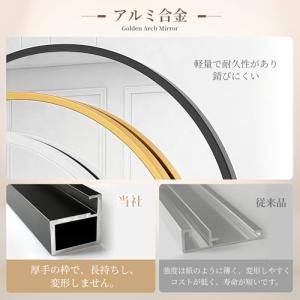 全身鏡 姿見鏡 スタンドミラー 壁掛け鏡 アー...の詳細画像1