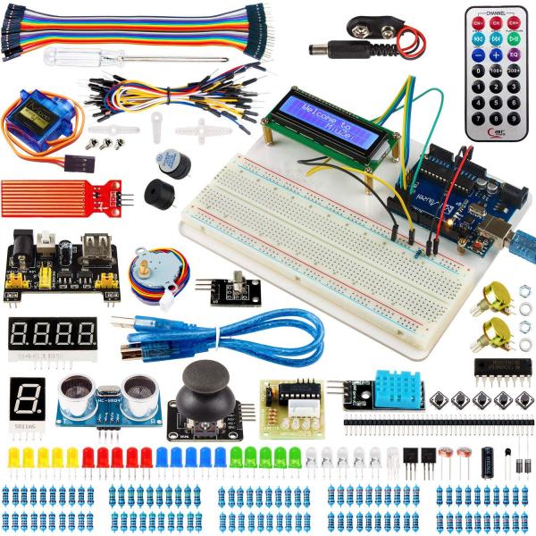 Miuzei 初心者 電子工作 スターターキット Arduinoとの互換性あり R3向け mega2...