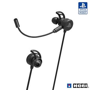 PS5動作確認済有線 ホリゲーミングヘッドセット インイヤー for PlayStationR4 ブラックSONYライセンス商品