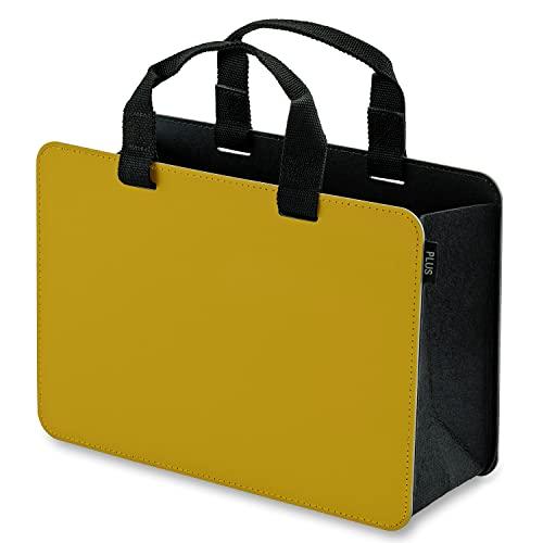 プラス モバイルバッグ モバイルバッグ+ ワイドタイプ イエロー FL-102MB 91-462