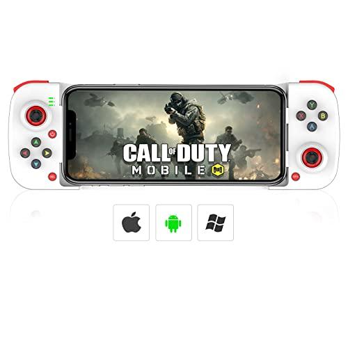 Megadreamワイヤレスゲームコントローラー iOS/Android/PC用ゲームパッド スライ...