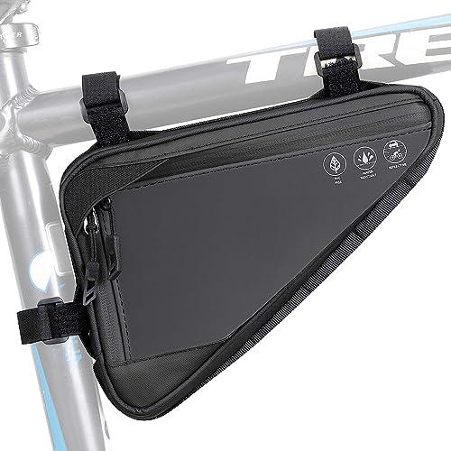 フレームバッグ 自転車バッグ 防水 大容量 トップチューブバッグ 両側開き 前後取り付け ロードバイ...