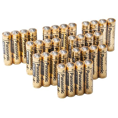 パナソニック 単4形アルカリ乾電池 32本パック LR03RJA/32Sフラストレーションフリーパッ...