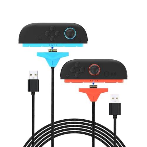 『充電しながら遊ぶ』 Tukebon Switch2 Joy-Con 充電ケーブル Joy-Con2...