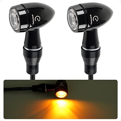 Evermotor バイク LED ウインカー：CNC プロセス、熏黒色の塗装とアルミニウム合金、砲...