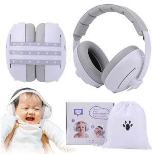 [enne.] 助産師推奨 イヤーマフ 防音 耳当てプロテクター 遮音値27db キッズ 赤ちゃん 子供 子供用 睡眠 聴覚過敏 自閉症 軽量
