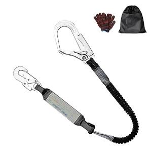 [OVZEXAO] ランヤード 新規格 フルハーネス用ランヤード 墜落制止用器具 胴ベルト型用ランヤード 安全帯 新規格 ハーネス補助帯 1丁掛