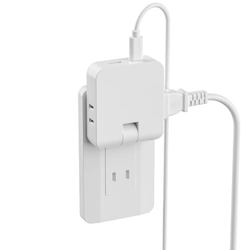 エムサインMscien usb コンセント タップ 2口 2AC口 1タイプA 1タイプC 電源タッ...