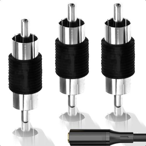 RCAオス 中継アダプタ RCAコネクタ 延長アダプタ RCAプラグ ピンプラグ 映像、音声AV用 ...