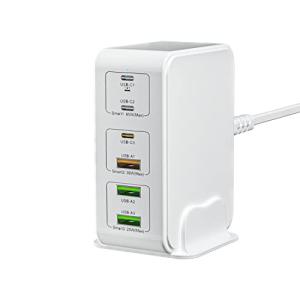 USB 充電器 type-c 合計120W PD 急速充電器 6ポートPD 3.0、PPS、QC4+...