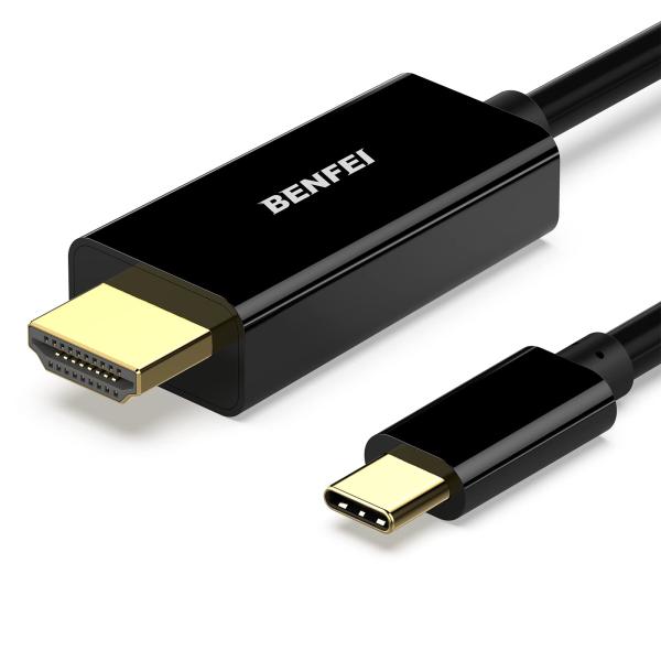 BENFEI 3m USB Type C - HDMI ケーブル4K@30Hz UHD映像出力タイプ...