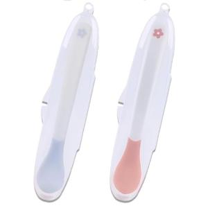 MINGTIANGH 離乳食スプーン 2本セット ベビースプーン 温感 温度で色が変わる 赤ちゃんの火傷防止 ベビー用品 食器 食器セット 男の