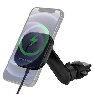 エアコン吹き出し口式 スマホホルダー ワイヤレス充電 車載ホルダー MagSafe用