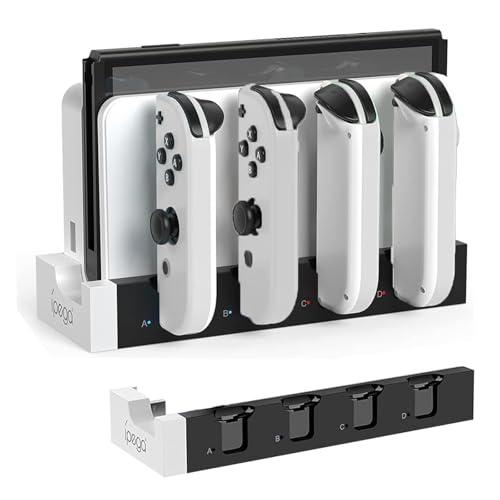 Switch &amp; Switch 有機EL ジョイコン用 充電スタンド Joy Con用 コントローラ...