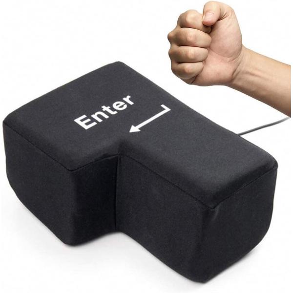YUTUOXINGQI  ストレス解消 BIG ENTER 巨大 エンターキー 枕 ストレス緩和 癒...