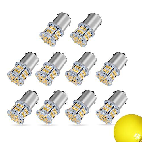 24V車専用S25 LEDシングル イエロー 爆光 G18 BA15s P21W 54連 3014S...