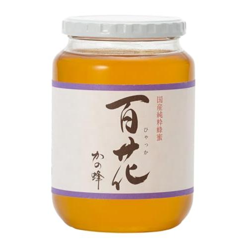 はちみつ 専門店かの蜂 国産 百花 蜂蜜 1000g（1kg） 完熟 の 純粋 蜂蜜 （瓶容器）