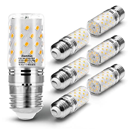 新型LED電球 T形タイプ E26口金 60W形相当 2700K電球色 6W 820lm 全方向36...