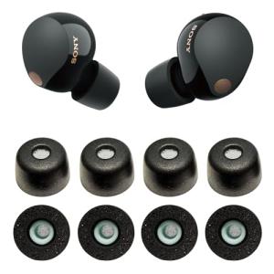 VSuRing イヤーピース ソニー用 WF-1000xm5 用 8個 低反発ウレタン製 耳垢ガード フィルター付 Fit in the Cas