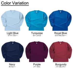 ドライ 長袖 Tシャツ 無地 メンズ glim...の詳細画像2