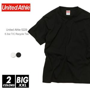 T/C 半袖 Tシャツ 無地 united athle ユナイテッドアスレ 5.3オンス 5229-01 m-xl 薄手 リサイクルポリエステル エコ 紫外線カット ダブルステッチ｜r-style-realize