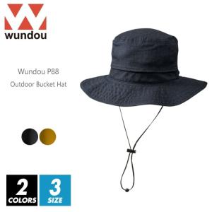 wundou(ウンドウ) アウトドアハット バケットハット キャップ 無地 p88 54-60 2色 グレー キャメル ドライ 吸汗速乾 ストレッチ ダイエット ランニング｜r-style-realize