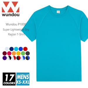 wundou(ウンドウ) ドライTシャツ ラグラン 無地 p1000 xs-xxl 17色 超軽量 吸汗速乾 半袖 スポーツ 運動 夏服 ランニング ジョギング 部屋着 ルームウエア｜r-style-realize