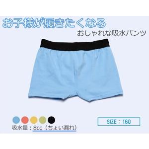 はれパン ジュニア 吸水パンツ 8cc サイズ：160 男の子用 日本製 速乾 ボクサーパンツ HPJ-08 尿漏れ 失禁パンツ 【配送方法：ゆうパケット2】